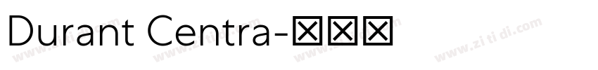 Durant Centra字体转换